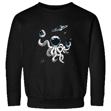 Discover Octopus in Helmet Sweatshirts