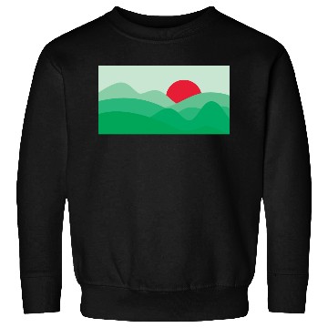 Discover Minimalist Sun Fern Green Sweatshirts