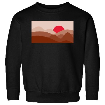 Discover Minimalist Sun Brick Red Sweatshirts
