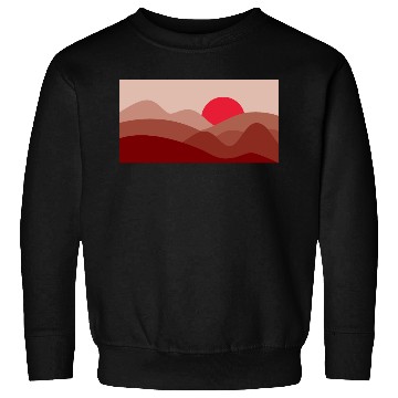 Discover Minimalist Sun Garnet Red Sweatshirts