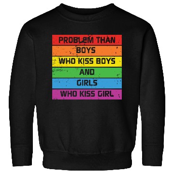 Discover LBGT Flag Gay Pride Human Vintage Rainbow Sweatshirts