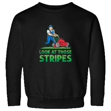 Discover Look at those stripes - lawn mowing Sweatshirts