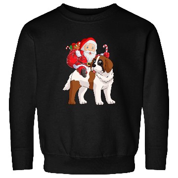 Discover Saint Bernard Christmas Santa Claus Xmas Pajama Sweatshirts