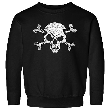 Discover Grunge Pirate Skull And Crossbones Sweatshirts