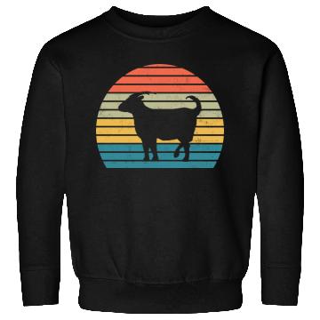 Discover Goat Lover Gift Funny Retro Vintage Farm Sweatshirts
