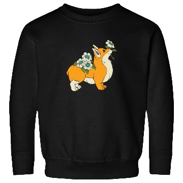 Discover Corgi Flower Mom Cute Dog Lover Sweatshirts