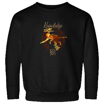Discover Chinese Zodiac Animals Astrology Geometric Monkey Sweatshirts