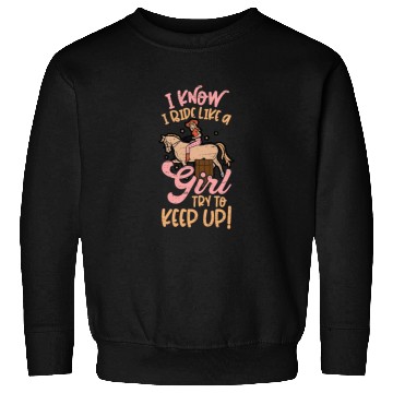 Discover Barrel Racing Rodeo Equestrian Horse Barrel Racer Sweatshirts