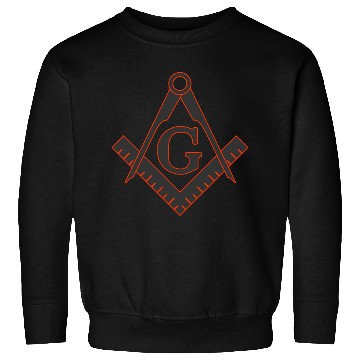 Discover FREEMASON SQUARE COMPASSES combi grey orange Sweatshirts