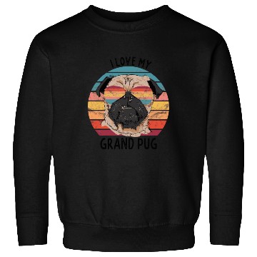 Discover Pug Grandparents I Love My Grand Pug Sweatshirts