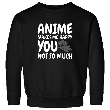 Discover Great Dane Anime Makes Me Happy Sweatshirts