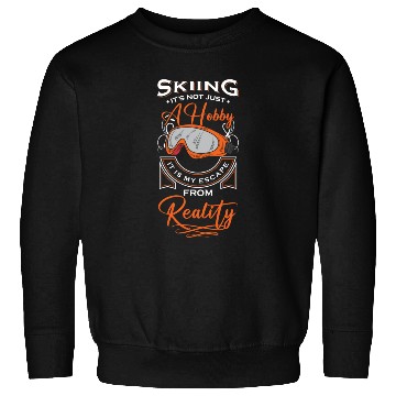 Discover Winter Sports Winter Holiday Piste Pigs Skis Sweatshirts