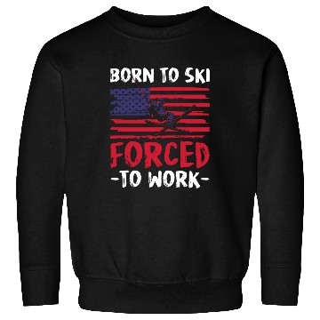 Discover Winter Sports Ski Instructors Downhill Sweatshirts