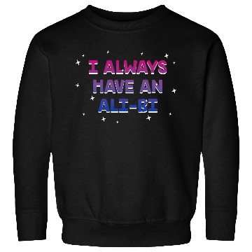 Discover I Always Have an Alibi Bisexual Couples Bi Pride Sweatshirts