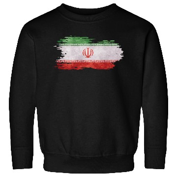 Discover Iran - national flag, brush effect Sweatshirts