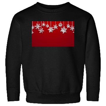 Discover Elegant Hanging Snowflakes Red Sweatshirts