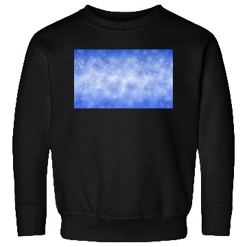Discover Blue Christmas Snowflakes Bokeh Winter Sweatshirts