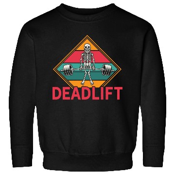 Discover Gym Workout Skeleton Deadlift Sweatshirts