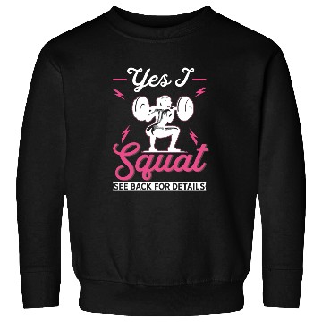 Discover Squat Workout Women Weightlifting Gym Sweatshirts