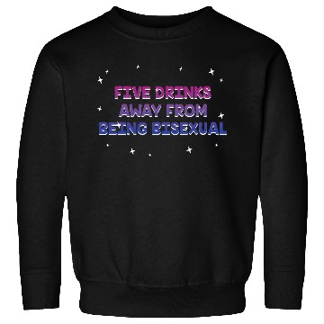 Discover Five Drinks Away from Bisexual Bi LGBTQ Bi Pride Sweatshirts