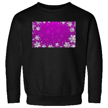 Discover Winter Snowflakes Purple Pattern Sweatshirts