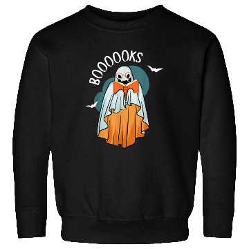 Discover Ghost Book Reading Teacher School Funny Halloween Sweatshirts