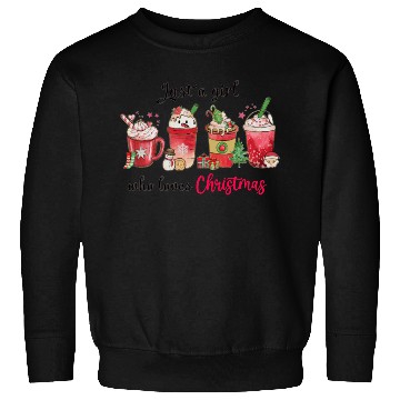 Discover Just A Girl Who Love Christmas | Christmas Coffee Sweatshirts