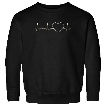 Discover Heart. Heart. Love. EKG. Pulse. Beat. Sweatshirts