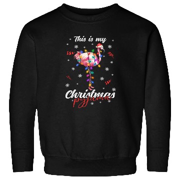 Discover Winter Christmas Pyjama Flamingo Sweatshirts