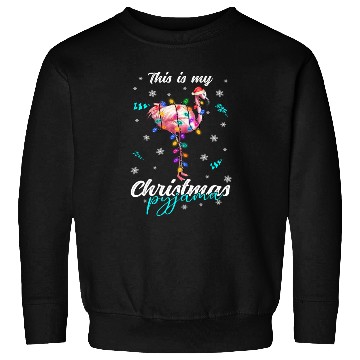 Discover Winter Christmas Pyjama Flamingo Sweatshirts