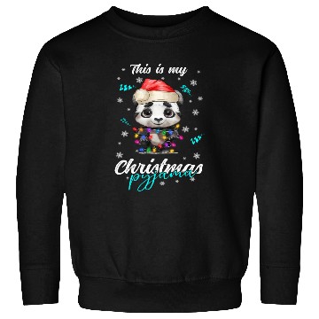 Discover Winter Christmas Pyjama Panda Sweatshirts