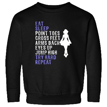 Discover Best Funny Eat Sleep Irish Dance Girls Sweatshirts