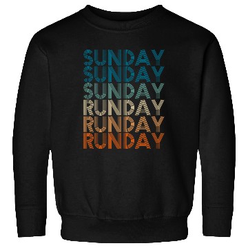 Discover Sunday Runday Vintage Fitness Sweatshirts