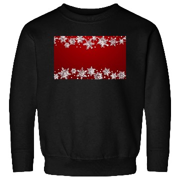 Discover Elegant Winter Snowflakes Red Sweatshirts