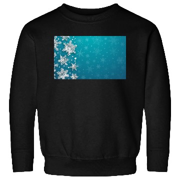 Discover Elegant Christmas Snowflakes Pattern Teal Sweatshirts