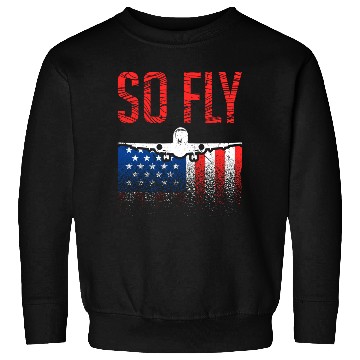 Discover So Fly USA Pilot Airplane Sweatshirts