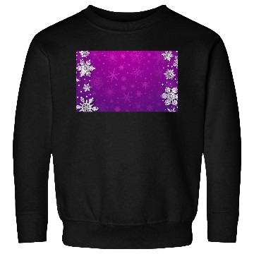 Discover Winter Snowflakes Purple Pattern Sweatshirts