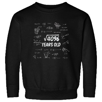 Discover Square Root Of 4096 - 64th Birthday Math Nerd Sweatshirts