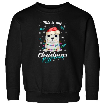 Discover Winter Christmas Pyjama Seal Sweatshirts