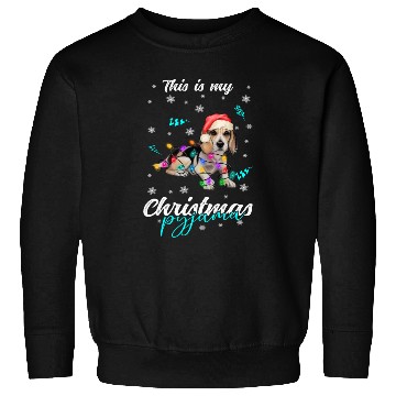 Discover Winter Christmas Pyjama Beagle Sweatshirts