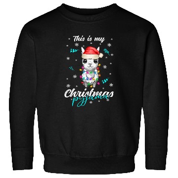 Discover Winter Christmas Pyjama Llama Sweatshirts