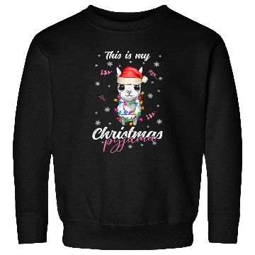 Discover Winter Christmas Pyjama Llama Sweatshirts