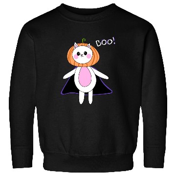 Discover cute cat in halloween melon costume Sweatshirts