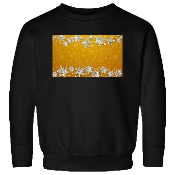 Discover Elegant Orange Winter Snowflakes Pattern Sweatshirts