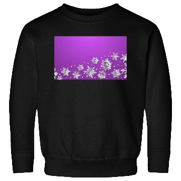 Discover Modern Snowflakes Purple Sweatshirts