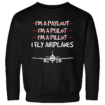 Discover Funny Commercial Airplane Pilots Sweatshirts