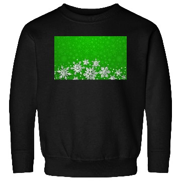 Discover Green Snowflakes Pattern Sweatshirts