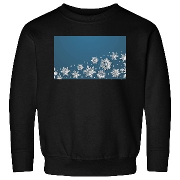 Discover Modern Snowflakes Blue Sweatshirts