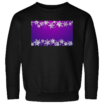 Discover Elegant Winter Snowflakes Purple Sweatshirts