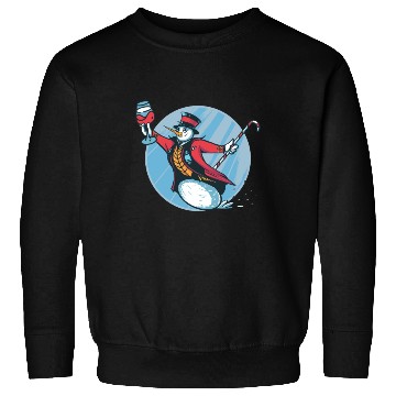 Discover Snowman Snowman Drinking Wine Sweatshirts